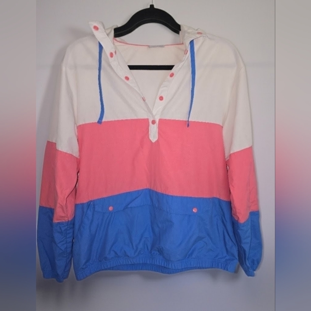 Columbia Women’s Colorblock Pullover Windbreaker Jacket M
